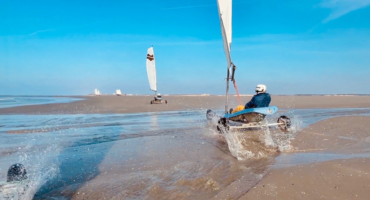 Char à voile en Baie de Somme