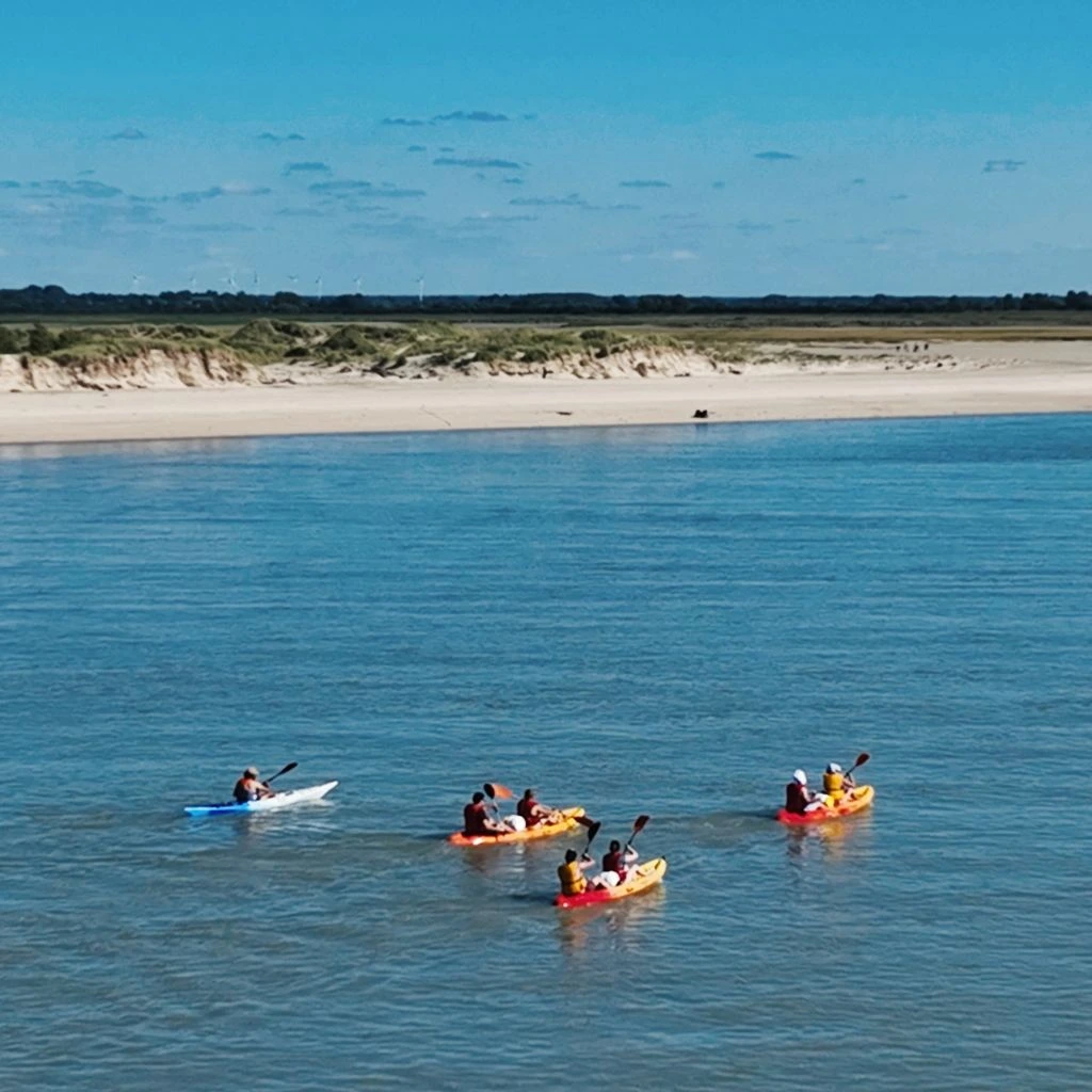 Kayak de mer en baie de somme proche Touquet Paris Plage
