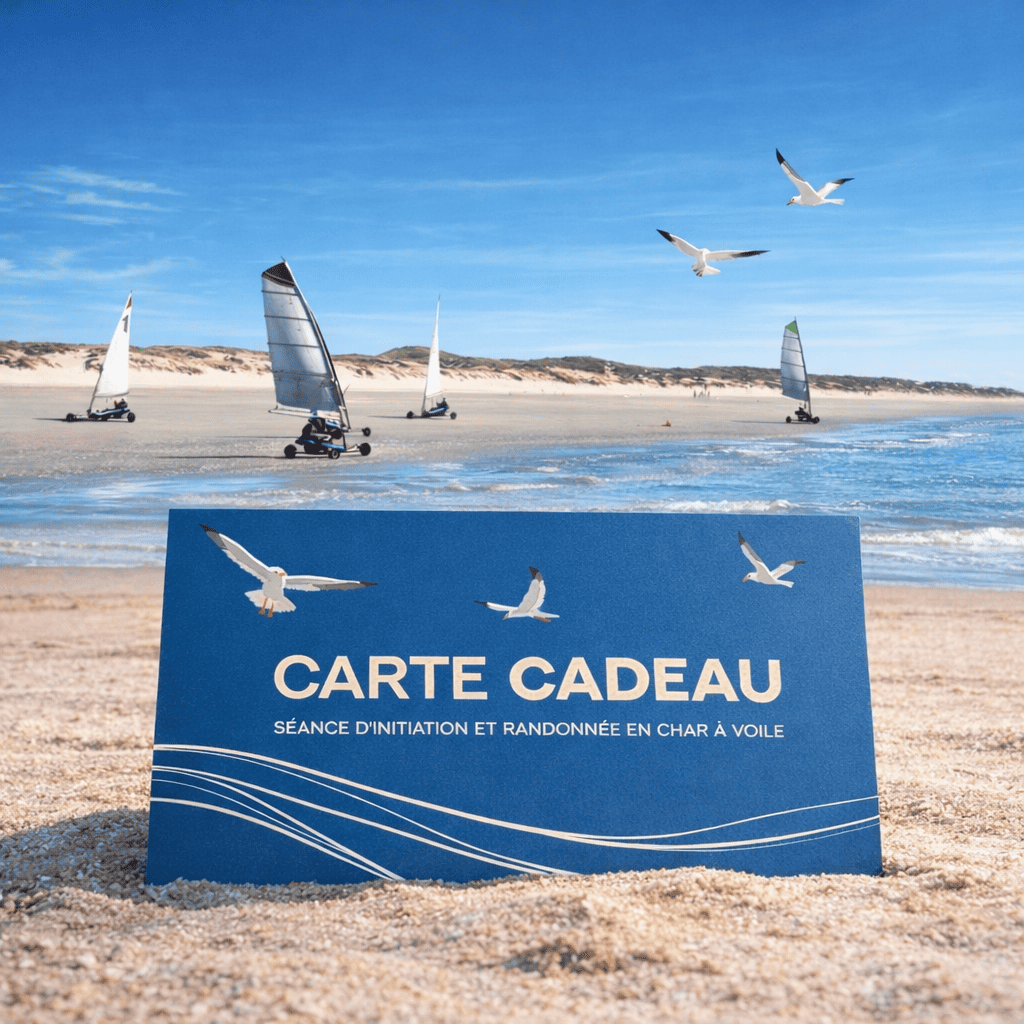 Carte cadeau char à voile en baie de somme